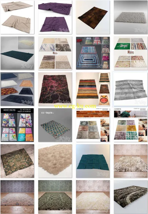 24套高精度地毯模型合集的图片1