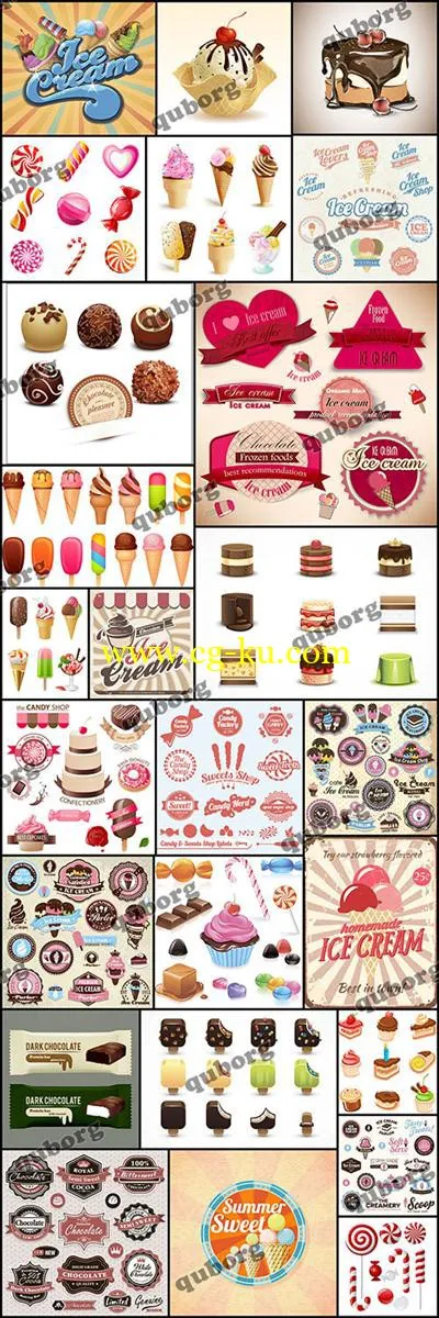 25张冰淇淋和糖果高质量后期素材的图片1