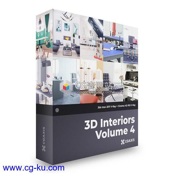 10套3D室内设计系列第4卷CGAxis – 3D Interiors Collection Volume 4的图片1
