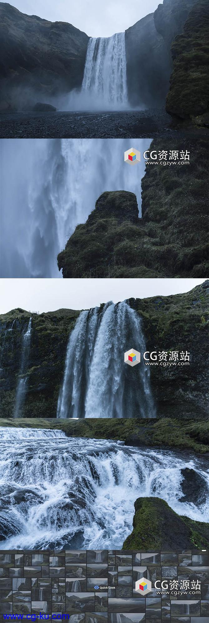 147组冰岛瀑布高清图片素材的图片2