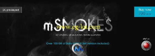 2K高清烟雾元素视频素材合辑 motionVFX mSmokes 100 Organic 2K Quicktime Smoke E...的图片1