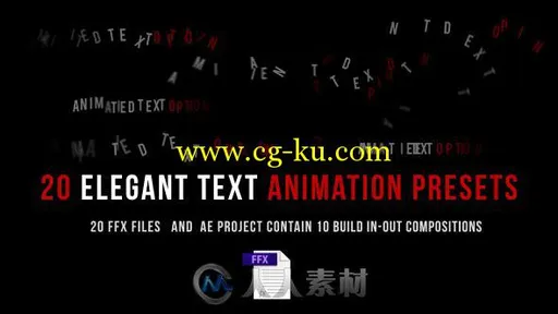 20组实用文字动画预设与AE模板合辑 Videohive Animated Text 6540577的图片1