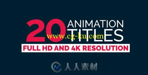 20组实用图标动画AE模板 Videohive 20 Title Animation 9913929的图片1