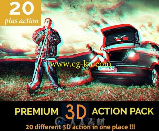 20种3D特效图像处理PS动作graphicriver-14966877-premium-3d-action-pack-20-action的图片1