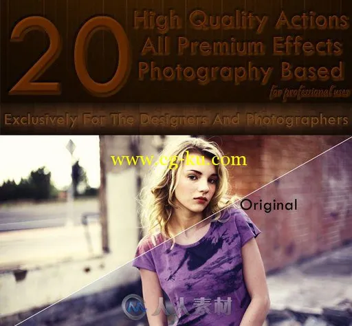 20组高质量照片调色预设PS动作Graphicriver 20 High Quality Actions 8878234的图片1