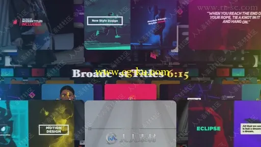 250组超炫网络视频栏目特效包装AE模版的图片12
