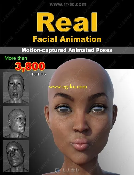 30组逼真男性女性真实面部3D模型合集的图片2