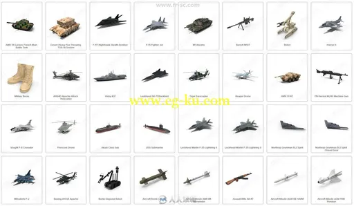 196组现代战争军事武器装备相关PSD模板平面素材合集的图片2