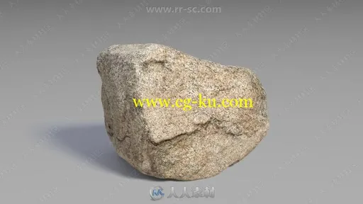 15组高精度巨石天然石头3D模型合集的图片3