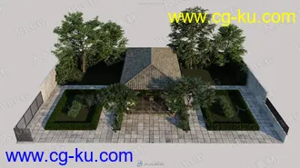 20组高品质花园庭院植物家具相关3D模型合集 Evermotion Archmodels第212季的图片2