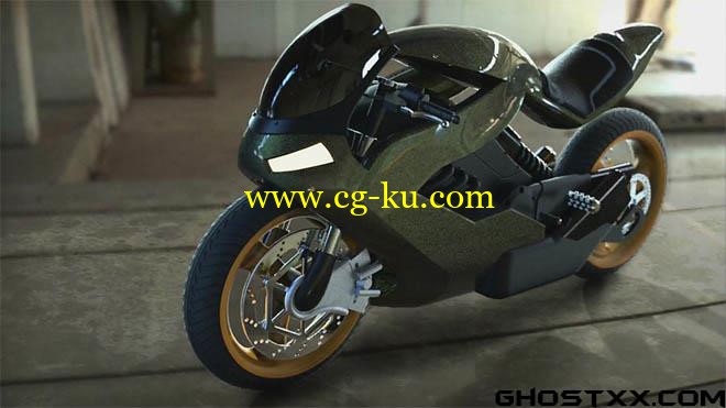 Digital Tutors - Modeling Advanced Surfaces to Create a Sci-Fi Motorcycle in Rhino的图片1