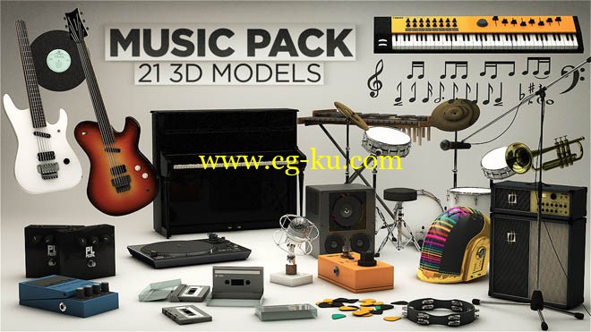 The Pixel Lab - Music Pack Models的图片1