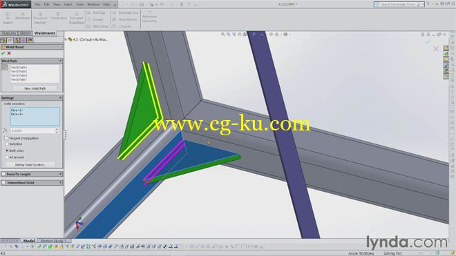 Lynda - weldment with solidworks的图片1