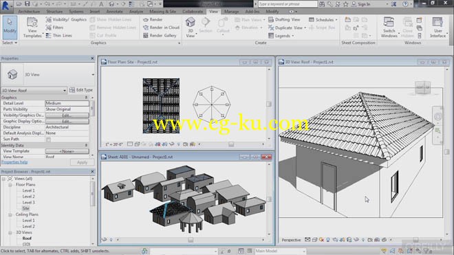 InfiniteSkills - Revit Architecture - Roof Design Training Video的图片1