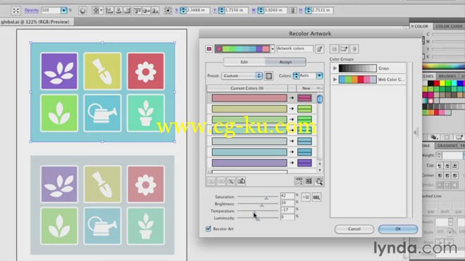 Lynda - Illustrator Insider Training Coloring Artwork的图片1