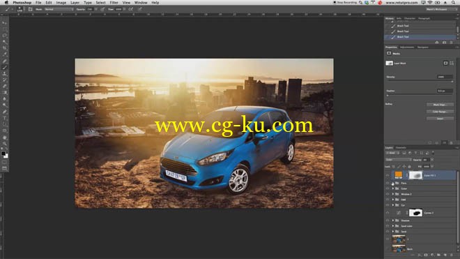 SkillFeed - Car Compositing  Retouching in Photoshop的图片1