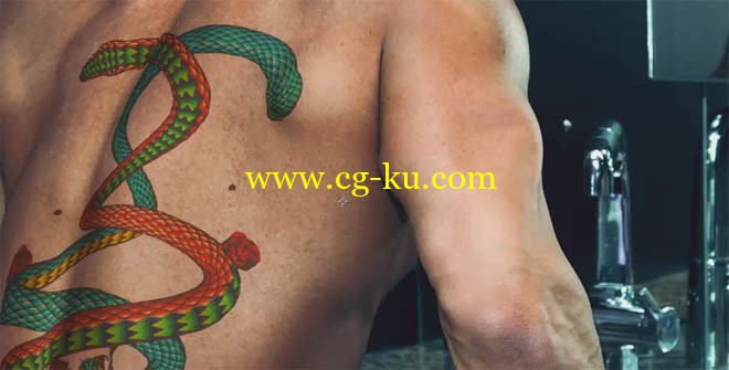 C4D Tutorial.Net - 3D Tattoo Transformation的图片1