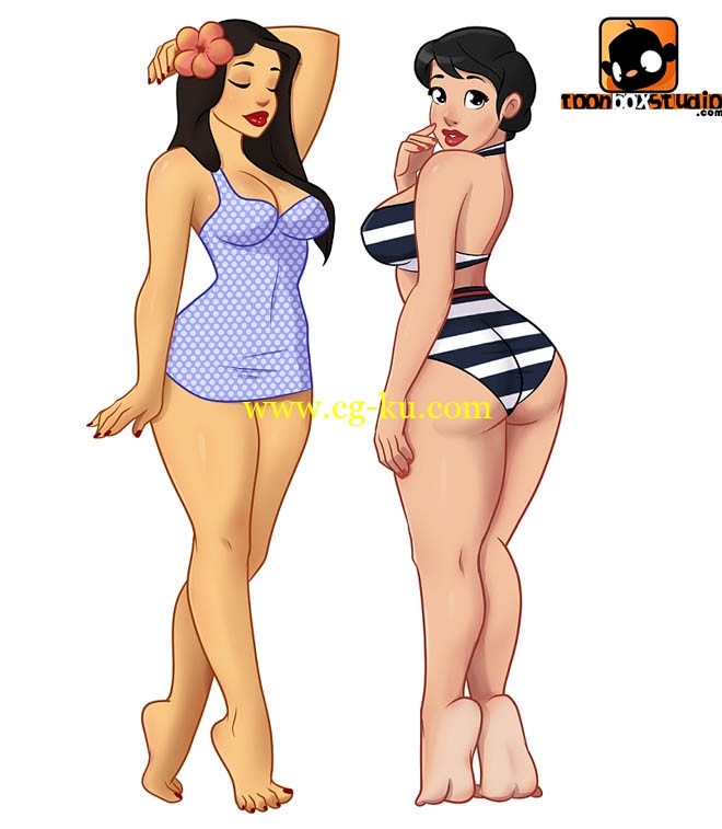 toon box studio - designing pinups with painttool sai的图片1