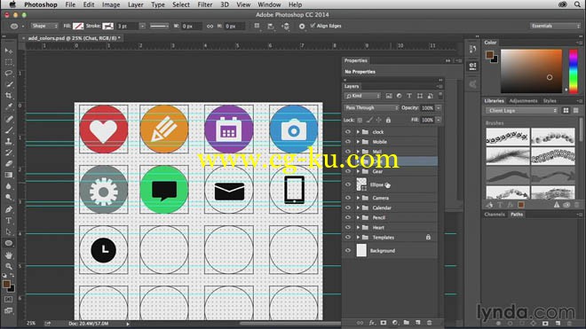 lynda - creating icons with photoshop的图片1