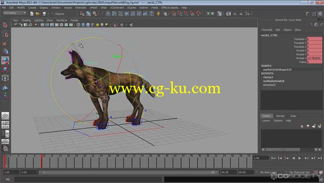 ​Cgsociety - Quadruped Rigging for Games的图片1