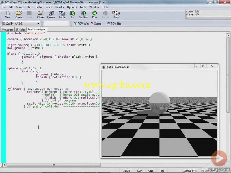pluralsight - POV RAY FUNDAMENTALS TUTORIAL的图片1