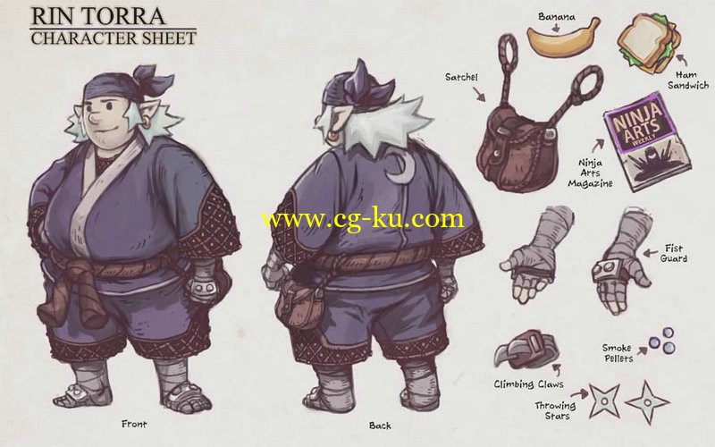 Trent's Rin Torra Character Design Sheet Lesson的图片1