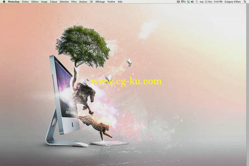 ​Tuto.com - iMac Life Composition Photoshop Artistique  ​的图片1