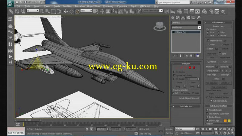 Cgtuts+ - Modeling The F-16 Fighter Jet in 3D Studio Max的图片1