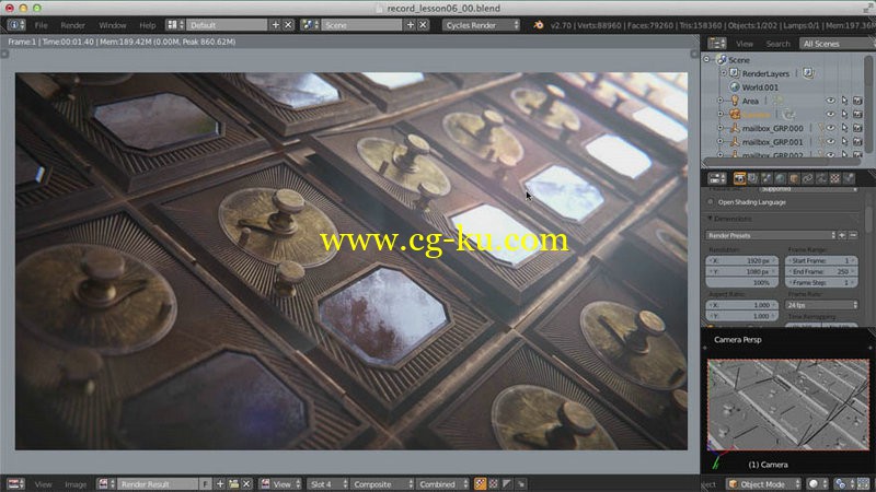 CGCookie - Blender - Creating a Wall of Mailboxes的图片1