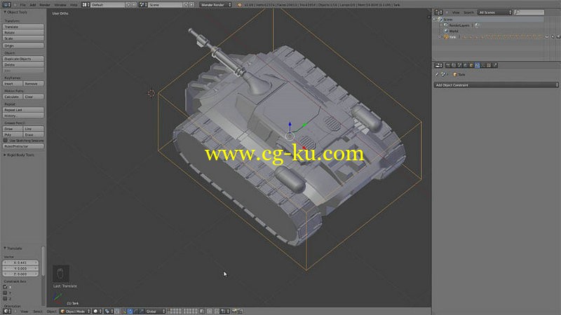 CGCookie - Rigging Tank Treads in Blender的图片1