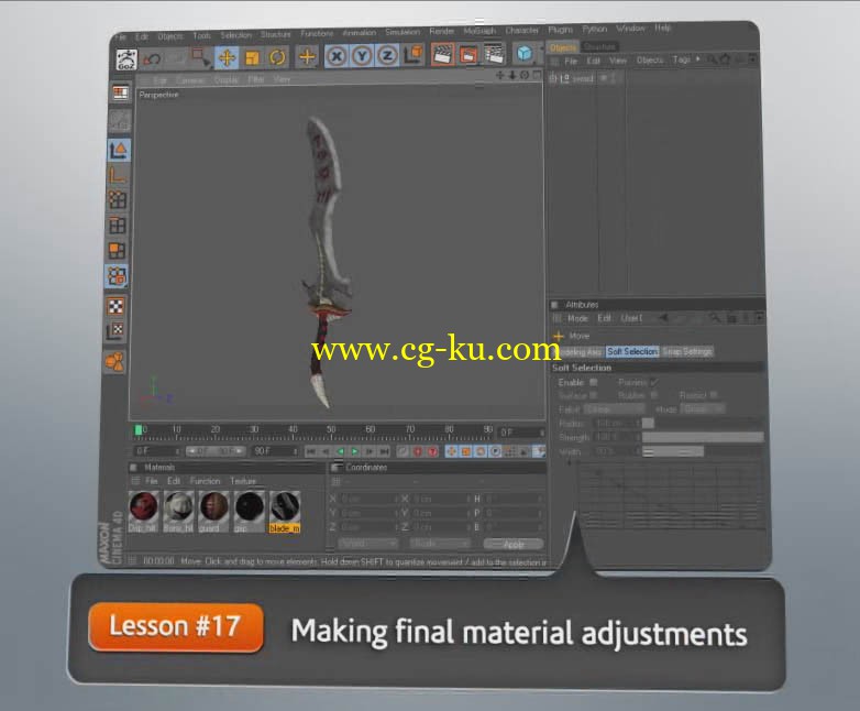 Digital Tutors - Creating Game Weapons in CINEMA 4D and ZBrush 4的图片1