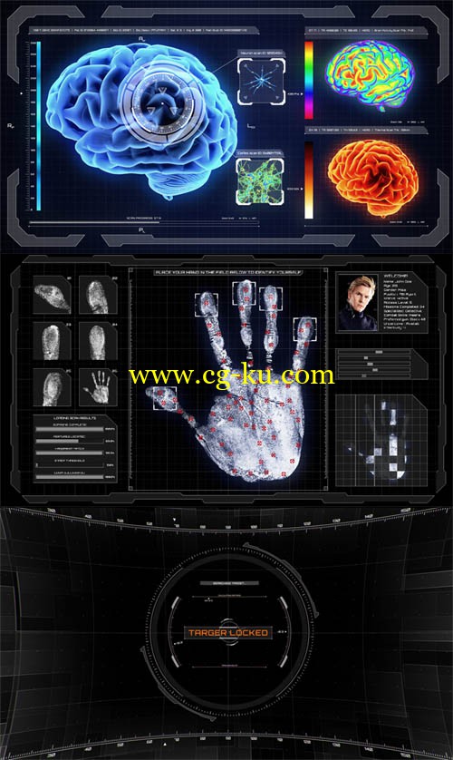 Videohive - CyberTech HUD Infographic Pack的图片1