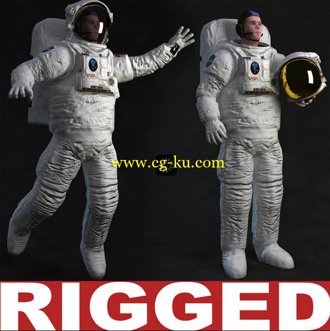 TurboSquid - Astronaut Rigged的图片1