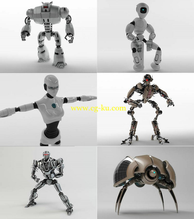 6 Turbosquid Robots Collection的图片1