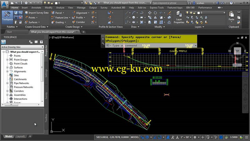 InfiniteSkills - Learning AutoCAD Civil 3D 2016 Training的图片1