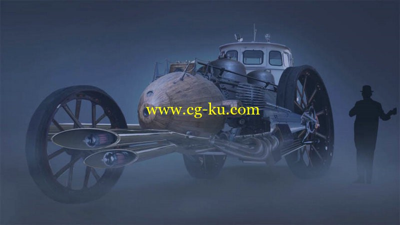 Digital Tutors - Creating a Steampunk Concept Vehicle in Photoshop的图片1