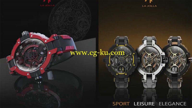 Digital Tutors - Product Design Pipeline Rendering a Watch in KeyShot的图片1