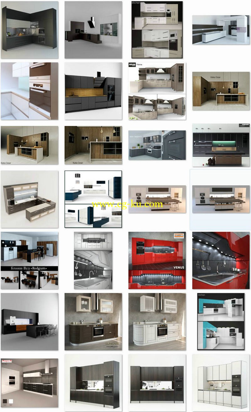 modern kitchen set的图片1