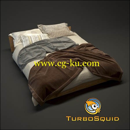 Turbosquid - Photorealistic Bed 3D Model的图片1