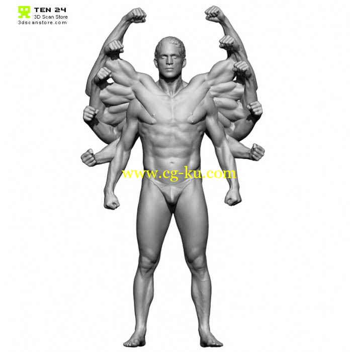3D Scan Store - Male Range of Movement的图片1