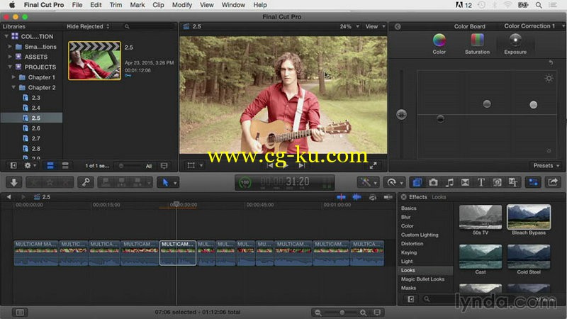 Lynda - Final Cut Pro X Guru_Color Correction的图片1