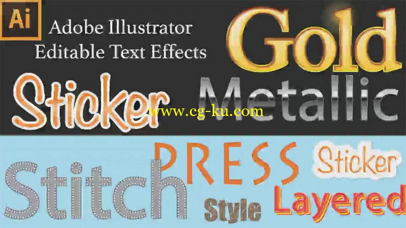 SkillShare - Design Editable Text Effect in Illustrator的图片1