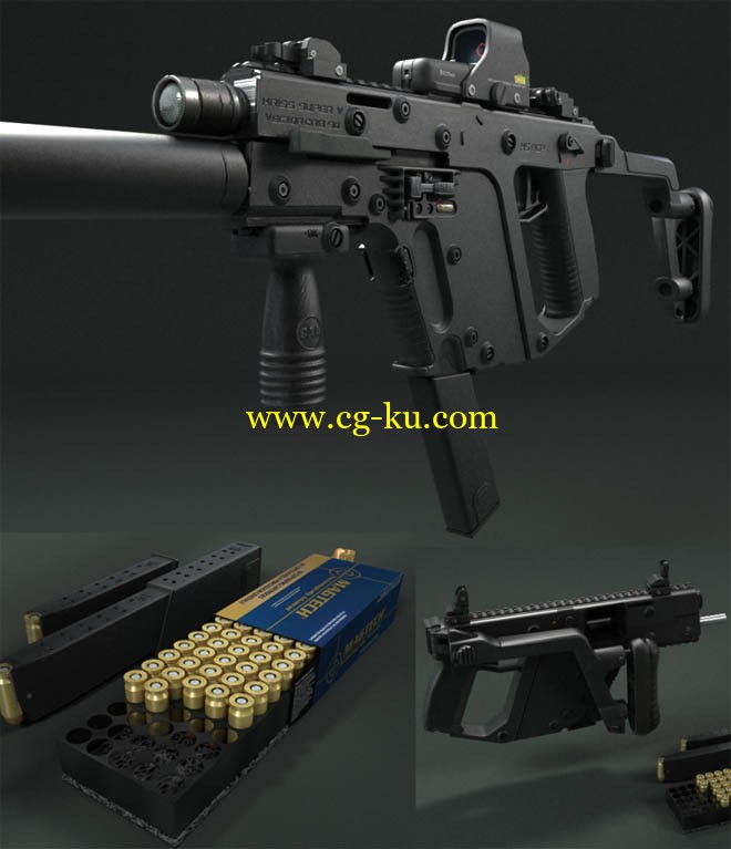 KRISS SuperV SMG with EoTech plus bullet box的图片1