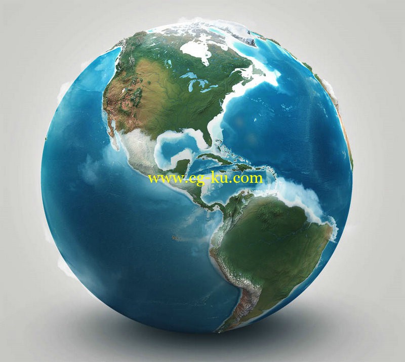 3Docean - Planet Earth - Realistic 3D World Globe的图片1