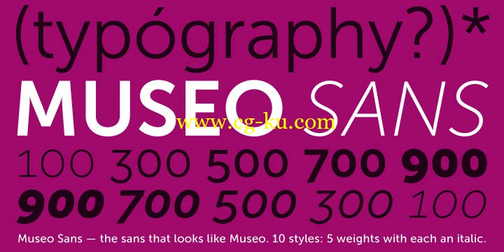 Museo Sans Font Family的图片1