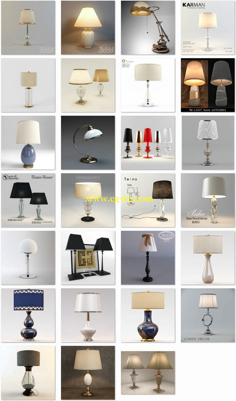3ddd - classic table lamp的图片1