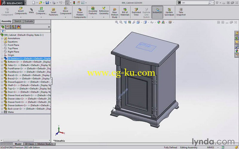 Lynda - Modeling a Cabinet with SOLIDWORKS的图片1