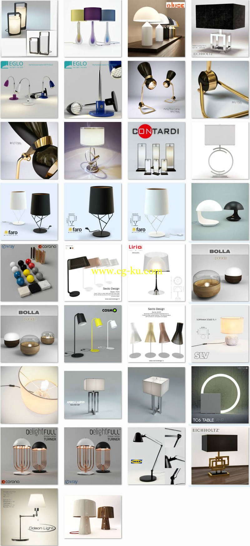 3ddd - modern table lamp的图片1