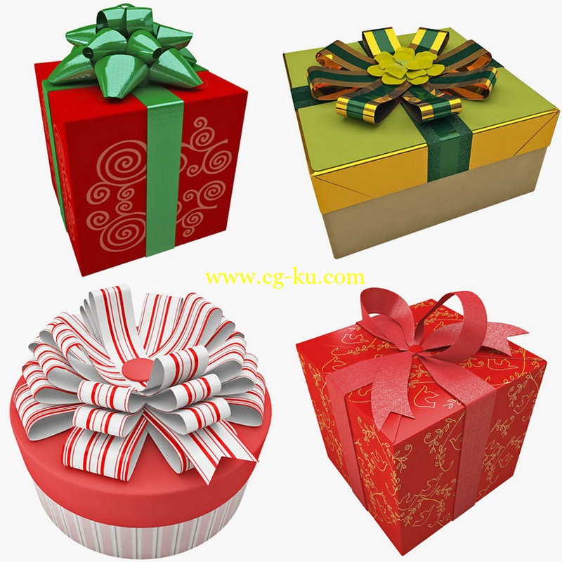 TurboSquid - Gift Boxes Collection的图片1