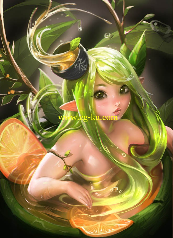 Gumroad - Green tea Orange Elfy - Step by Step Tutorial的图片1